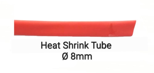Heat Shrink Tube ø8mm 100m/roll Red